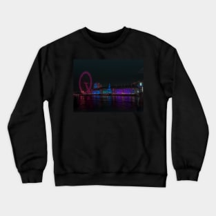 County Hall - London Eye, London Crewneck Sweatshirt